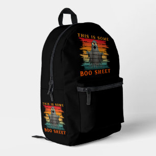 This is some boo sheet funny halloween ghost printed backpack