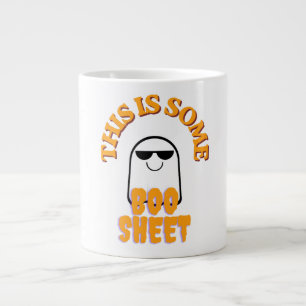 This Is Some Boo Sheet – Funny Halloween Ghost Pun Giant Coffee Mug