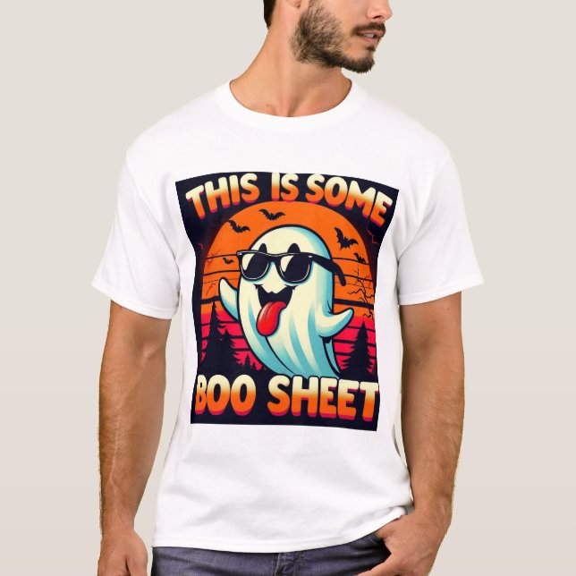 This is Some Boo Sheet Funny Halloween Ghost  T-Shirt (Front)