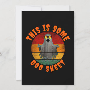 This is some boo sheet funny vintage ghost invitation