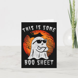 This Is Some Boo Sheet Ghost Halloween Costume Men Card