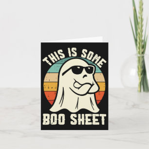 This Is Some Boo Sheet Ghost Halloween Costume Men Card