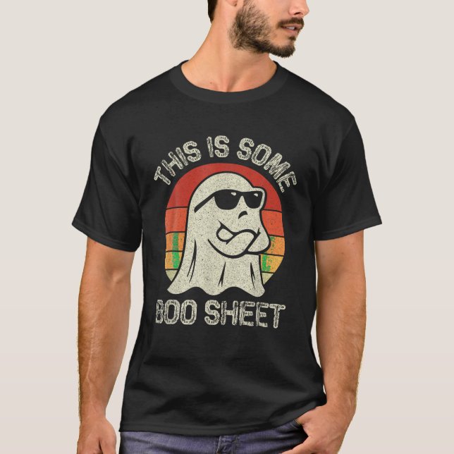 This Is Some Boo Sheet Ghost Halloween Costume Men T-Shirt (Front)