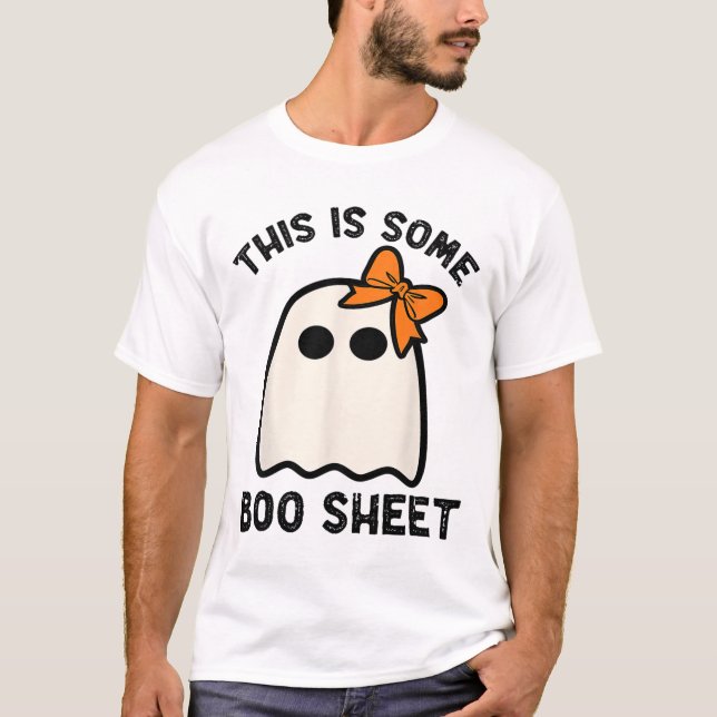 This Is Some Boo Sheet Ghost Halloween Costume Men T-Shirt (Front)