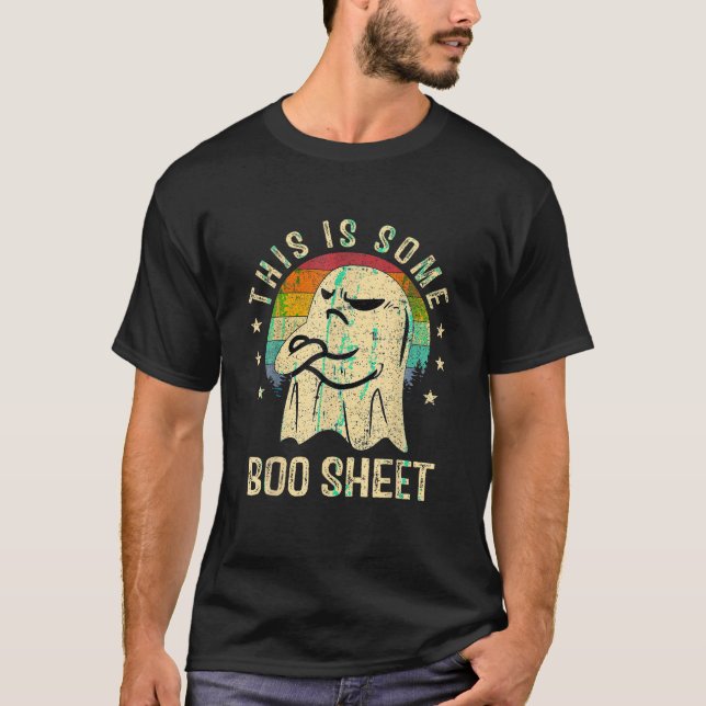 This Is Some Boo Sheet Ghost Sunglasses Halloween  T-Shirt (Front)