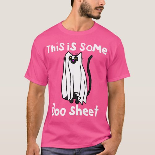 This is Some Boo Sheet Halloween Cat T_Shirt