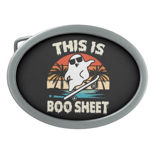 this is some boo sheet halloween ghost cute funny belt buckle