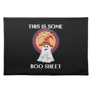 This Is Some Boo Sheet Halloween Ghost Funny Cloth Placemat