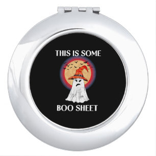 This Is Some Boo Sheet Halloween Ghost Funny Compact Mirror