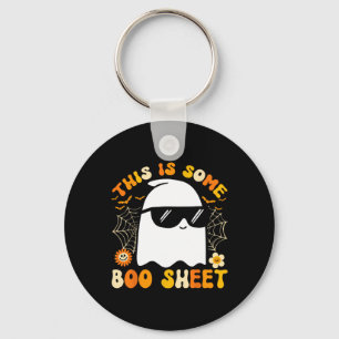 This Is Some Boo Sheet Halloween Ghost Funny Cool Keychain