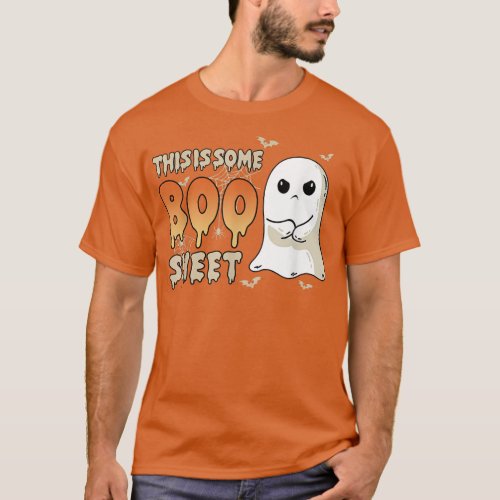 This Is Some Boo Sheet Halloween Ghost Funny Costu T_Shirt