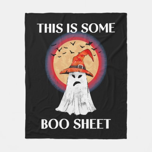 This Is Some Boo Sheet Halloween Ghost Funny Fleece Blanket