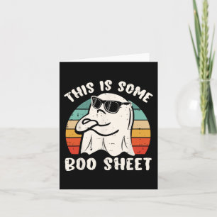 This Is Some Boo Sheet Halloween Ghost Funny Gift Card