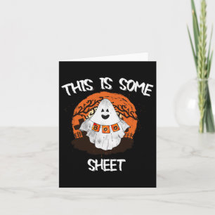 This Is Some Boo Sheet Halloween Ghost Funny Gift  Card