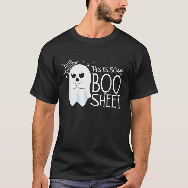 This Is Some Boo Sheet Halloween Ghost Funny Men W T-Shirt (Front)