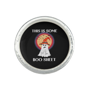 This Is Some Boo Sheet Halloween Ghost Funny Ring