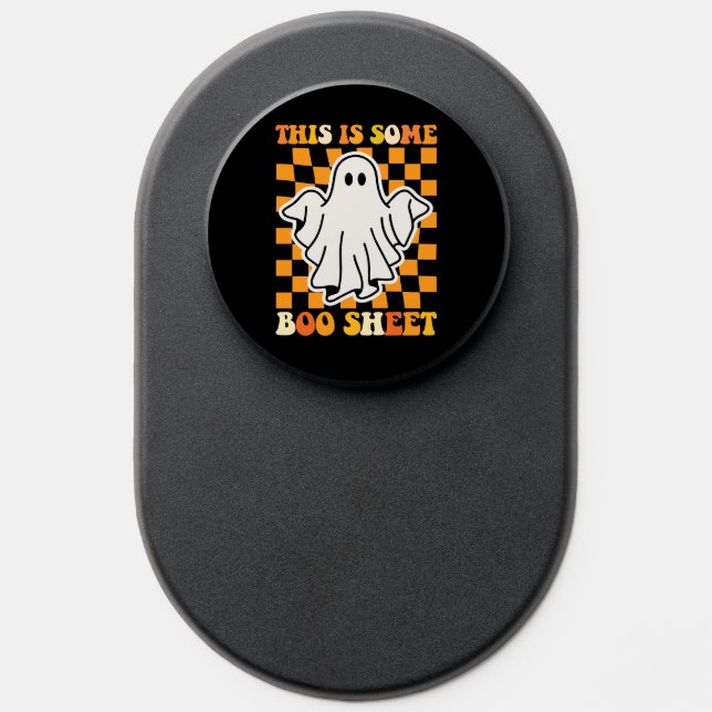 This Is Some Boo Sheet Halloween Retro Ghost PopSocket (Popsocket)