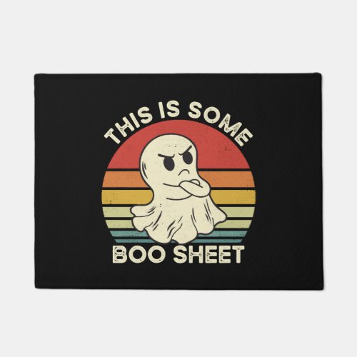 This Is Some Boo Sheet Retro Halloween Costume Doormat