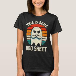 This Is Some Boo Sheet Retro Halloween Ghost For M T-Shirt