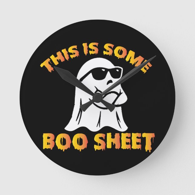 This is some boo sheet round clock (Front)