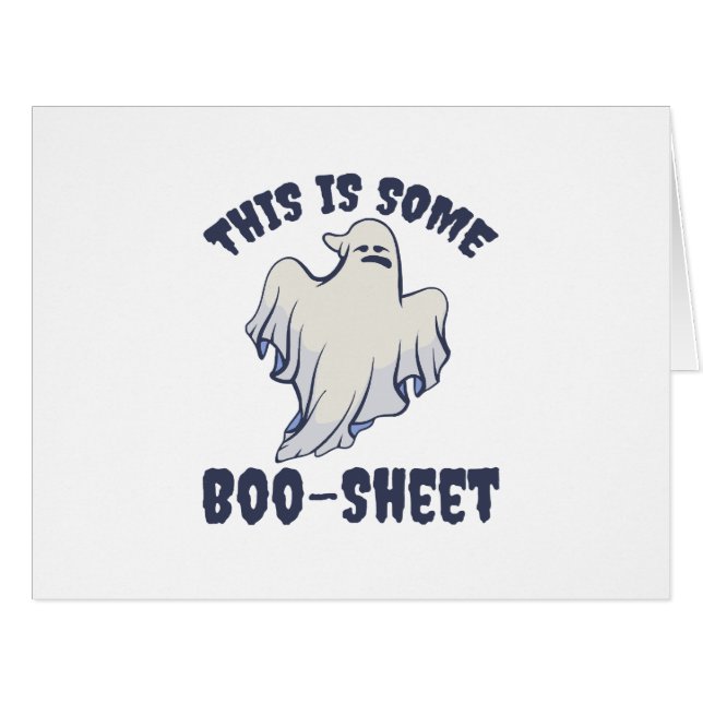This is some Boo Sheet Sassy Ghost  Cards (Front Horizontal)