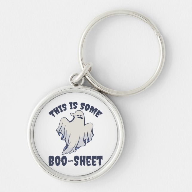 This is some Boo Sheet Sassy Ghost  Keychain (Front)