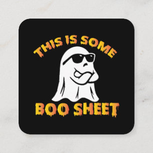 This is some boo sheet square business card