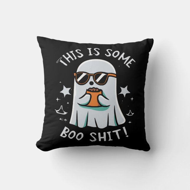 This is Some Boo Sheet Throw Pillow (Front)