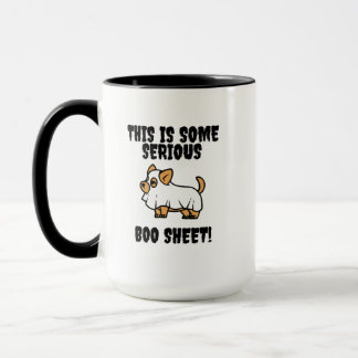 This is Some Serious Boo Sheet Funny Dog Mug