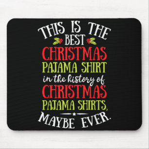 This Is The Christmas Pyjamas Funny Santa Men Wome Mouse Pad