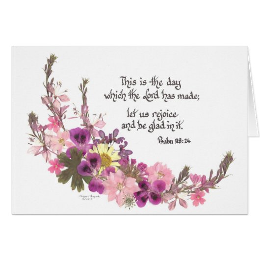 This is the day, Psalm 118:24 Cards (Front Horizontal)