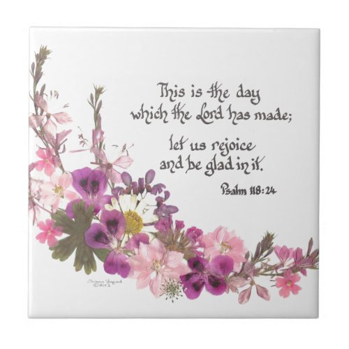 This is the day Psalm 11824 Tile