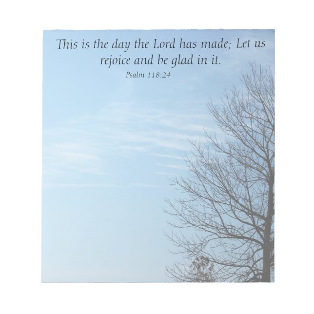 This is the day Scripture Notepad (Front)