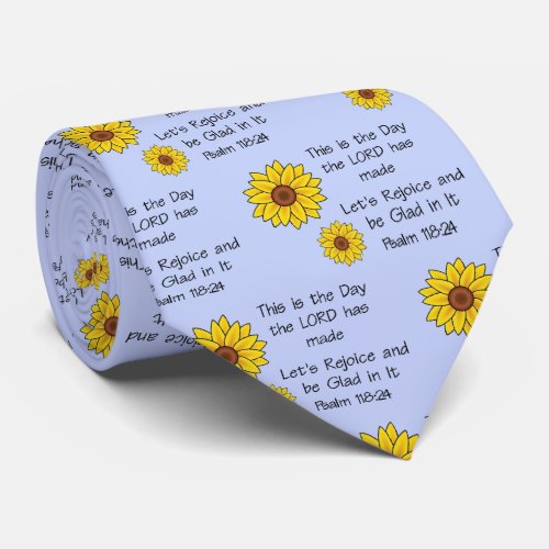 This is the Day Sunflower Neck Tie