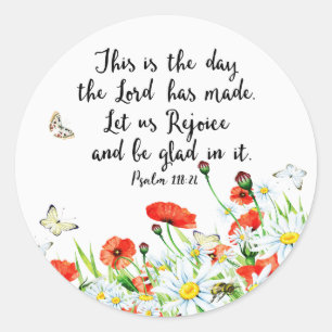 This is the Day the Lord has Made Classic Round Sticker