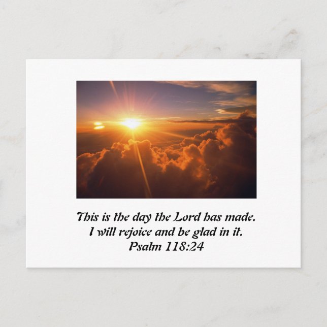 This is the day the Lord has made Postcard (Front)