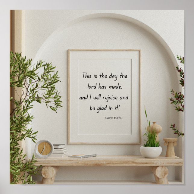 This is the day the Lord has made. Poster (Front)