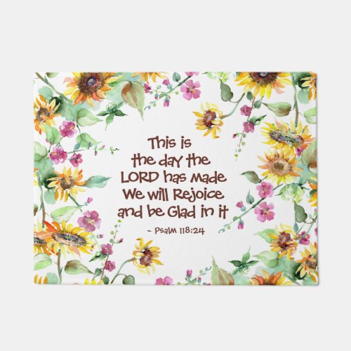 This is the Day the Lord has Made Psalm 11824 Doormat