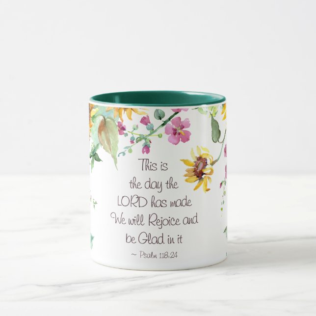 This is the Day the Lord has Made Psalm 118:24 Mug (Center)