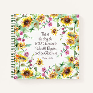 This is the Day the Lord has Made Psalm 118:24 Notebook