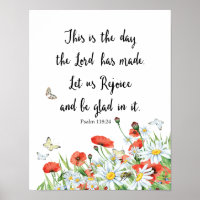This is the day the Lord has Made Psalm Poster