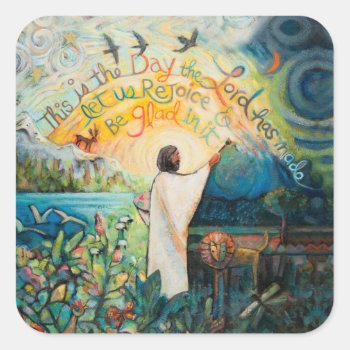 This Is The Day The Lord Has Made Sticker by JenNortonArtStudio at Zazzle