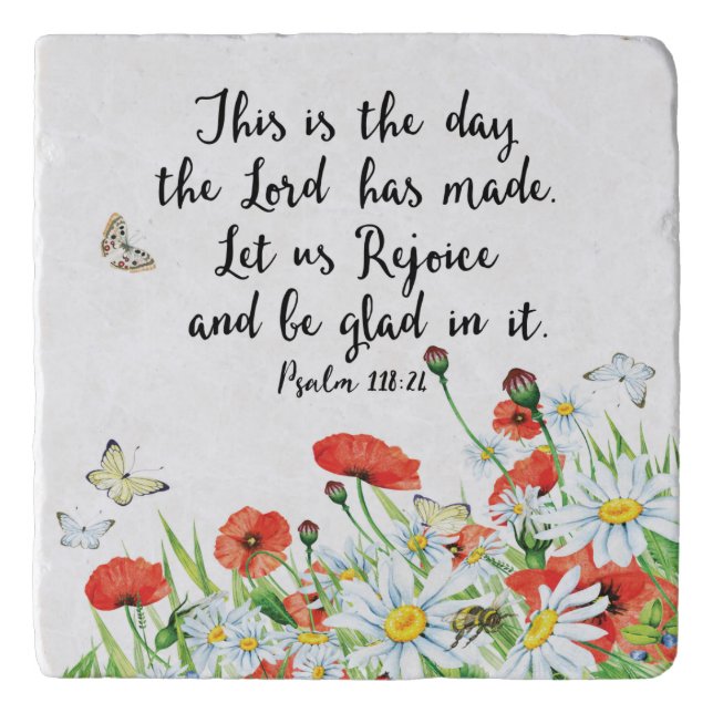 This is the Day the Lord has Made Trivet (Front)