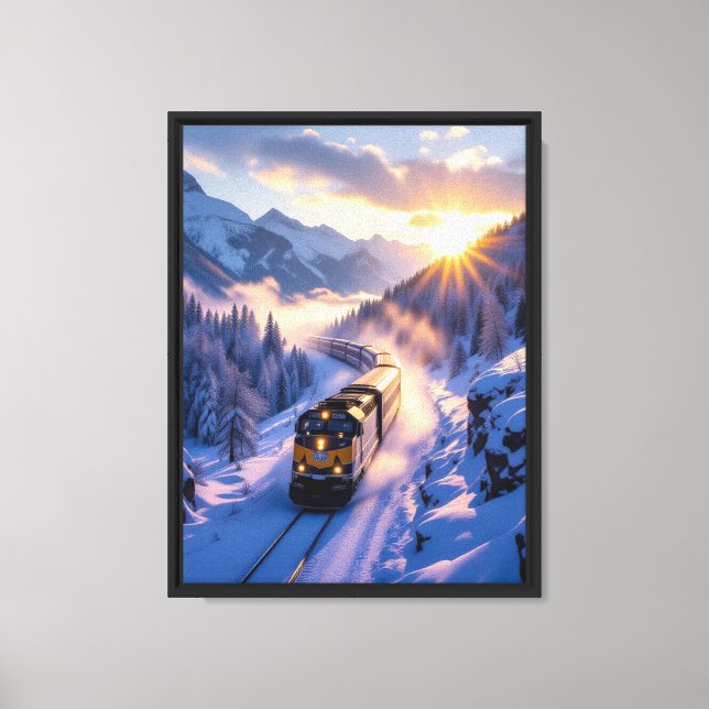 This Is the Last Train of Winter Canvas Print (Front)