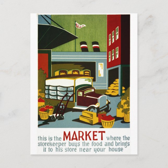 This is the Market Postcard (Front)