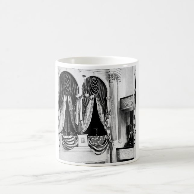 This is the private box in Ford's Theatre, Washing Coffee Mug (Center)