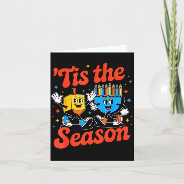 This Is The Season Happy Hanukkah Funny Jewish Cha Card (Front)