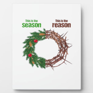 This Is The Season This Is The Christian Christmas Plaque