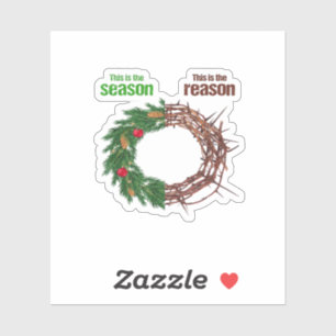 This Is The Season This Is The Christian Christmas Sticker