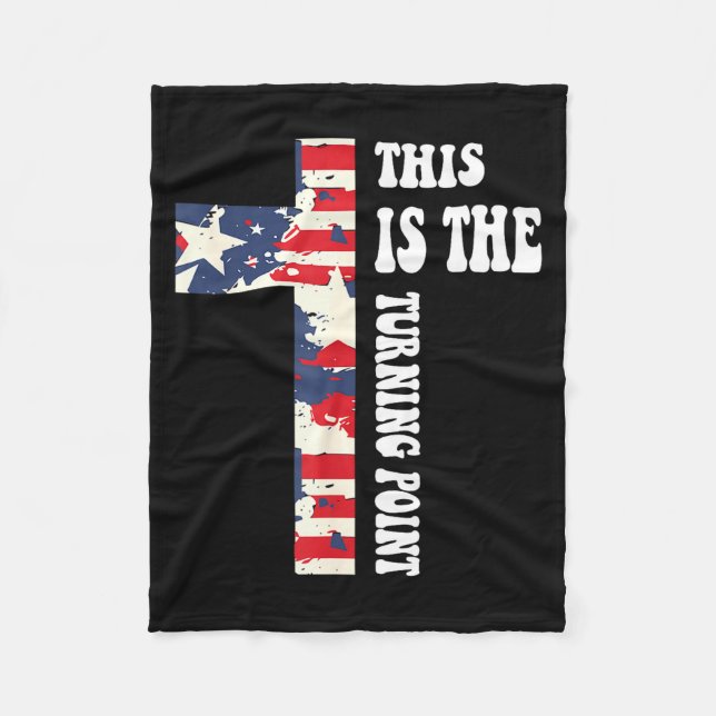 This Is The Turning Int Christian Design  Fleece Blanket (Front)